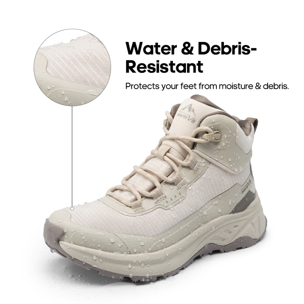 Women's Water-Resistant Lightweight Hiking Boots - KHAKI - 3
